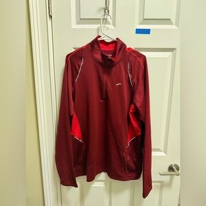 Mens Brooks Long Sleeve Quarter Zip Running Shirt